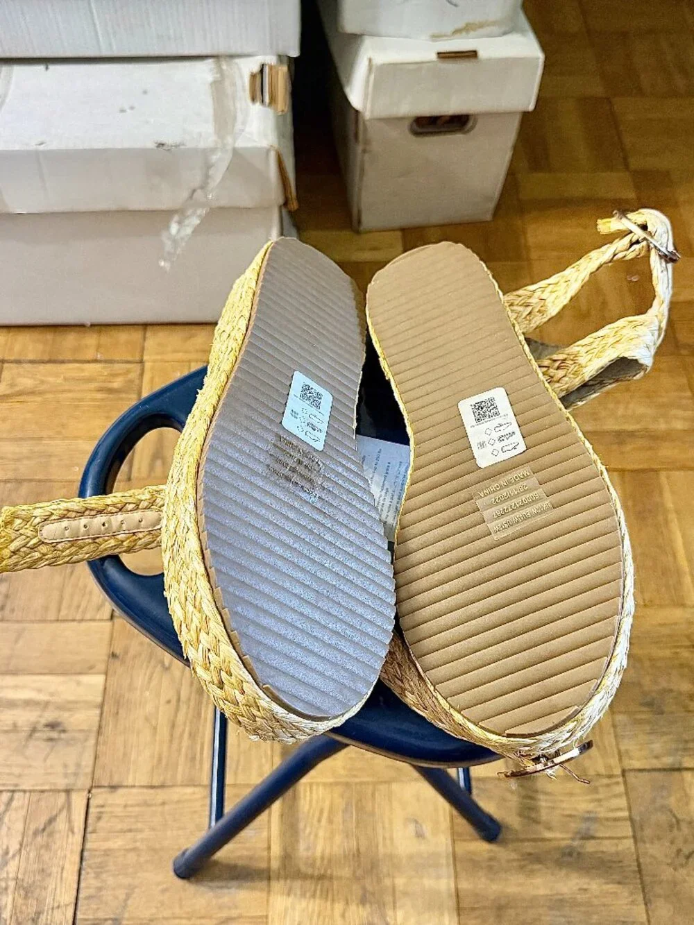 Women's ASOS Design Raffia Espadrilles - size 12W - NEW